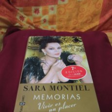 Libros de segunda mano: MUY INTERESANTE LIBRO.MEMORIAS DE SARA MONTIEL.VIVIR ES UN PLACER.. Lote 304532763