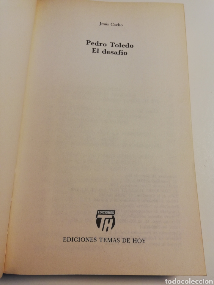 Libros de segunda mano: PEDRO TOLEDO. EL DESAF&Iacute;O (JES&Uacute;S CACHO) - Foto 2