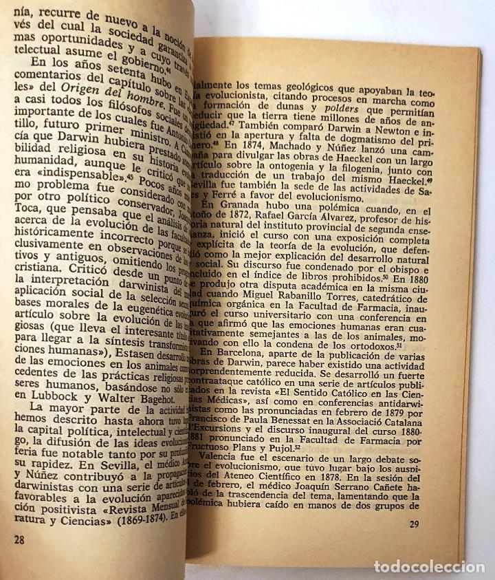 Libros de segunda mano: DARWIN EN ESPA&Ntilde;A. THOMAS F. GLICK. PENINSULA 1982. - Foto 3