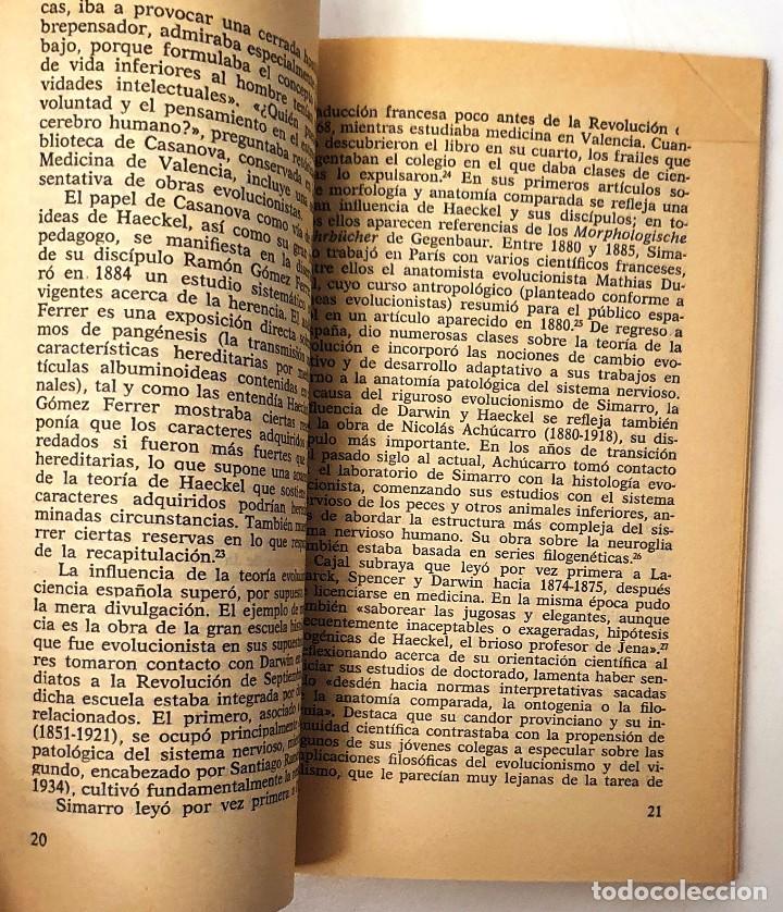 Libros de segunda mano: DARWIN EN ESPA&Ntilde;A. THOMAS F. GLICK. PENINSULA 1982. - Foto 4