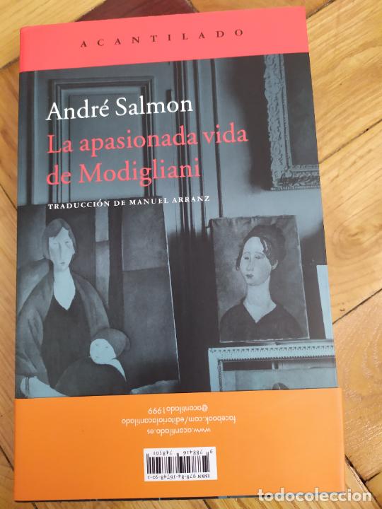 Libros de segunda mano: APASIONADA VIDA DE MODIGLIANI, LA - SALMON, ANDR&Eacute;. acantilado - Foto 1