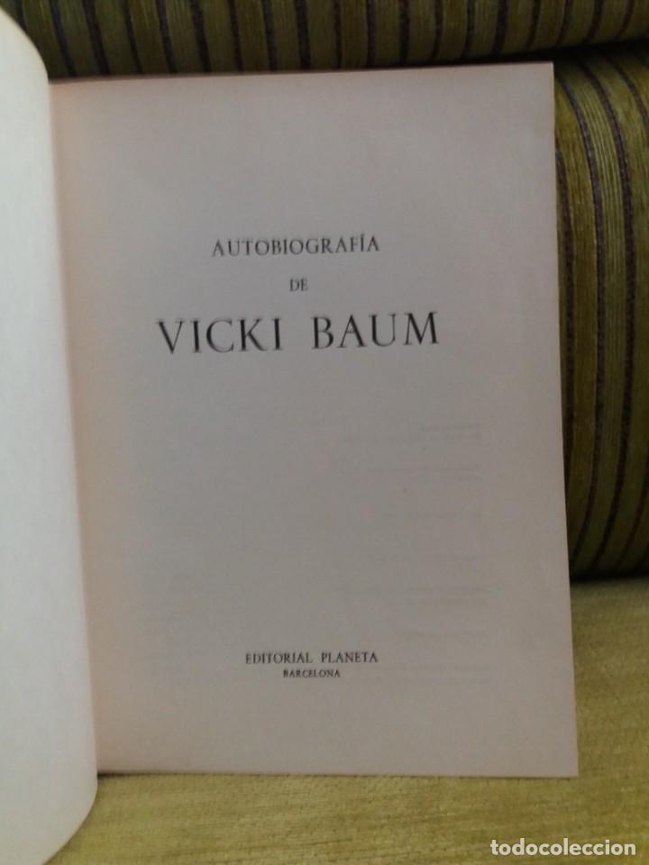 Second hand books: VICKI BAUM autobiograf&iacute;a