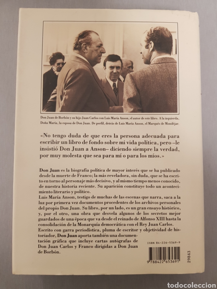 Libros de segunda mano: Luis Mar&iacute;a Anson. Don Juan - Foto 4