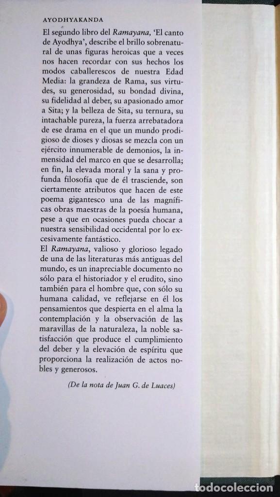 Libros de segunda mano: VALMIKI - AYODHYAKANDA - Foto 2