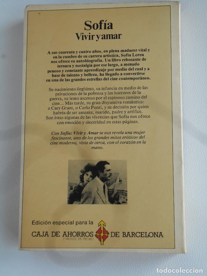 Libros de segunda mano: LIBRO. SOFIA LOREN. - Vivir y Amar (Biograf&iacute;a) - Foto 2