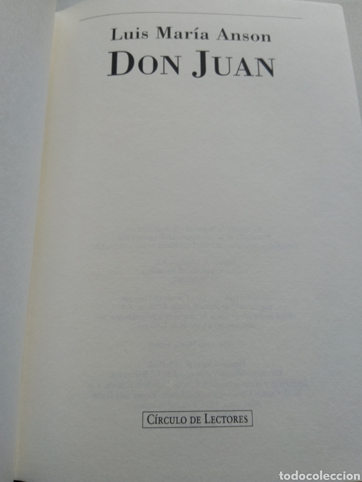 Libros de segunda mano: DON JUAN/LUIS MAR&Iacute;A ANSON - Foto 2