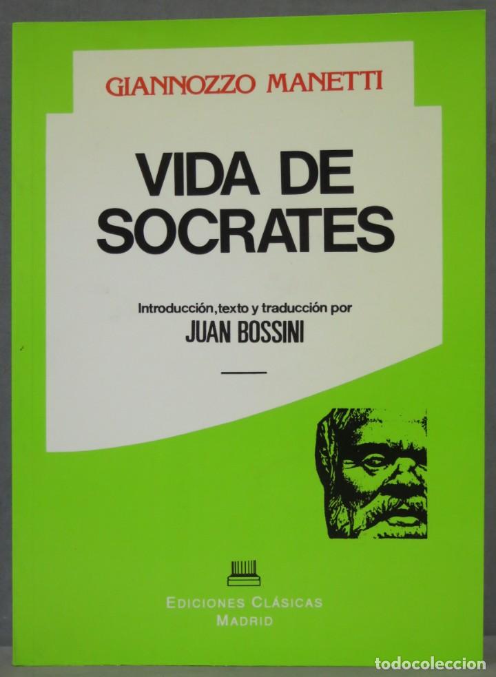 Libros de segunda mano: VIDA DE S&Oacute;CRATES. MANETTI - Foto 1