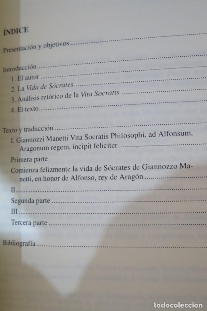 Libros de segunda mano: VIDA DE S&Oacute;CRATES. MANETTI - Foto 2