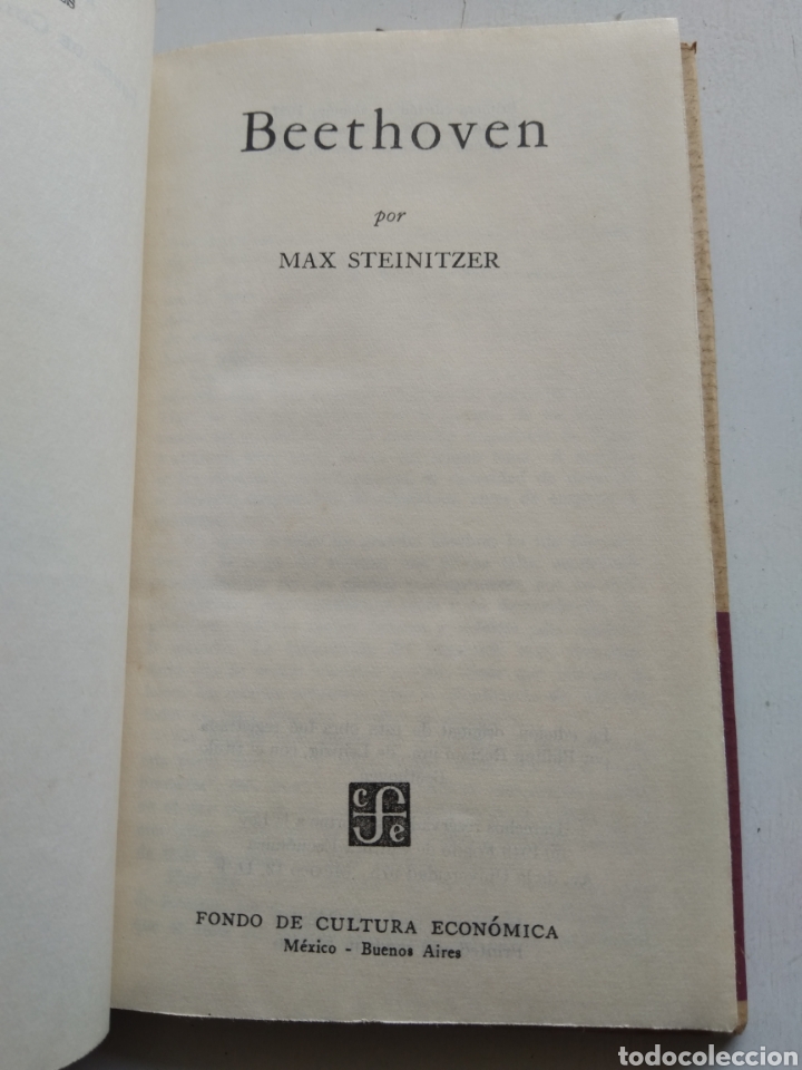 Libros de segunda mano: BEETHOVEN/MAX STEINIZER/BREVIARIOS - Foto 2
