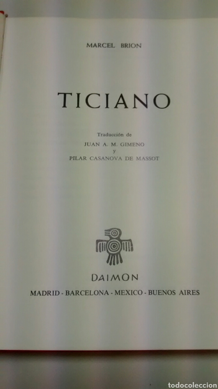 Libros de segunda mano: TICIANO DE MARCEL BRION (DAIMON) - Foto 2