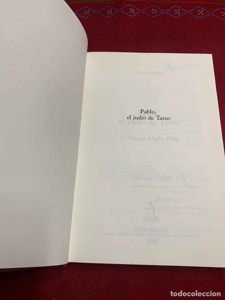 Libros de segunda mano: Pablo, el jud&iacute;o de Tarso. C&eacute;sar Vidal. - Foto 5
