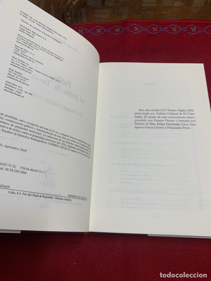 Libros de segunda mano: Pablo, el jud&iacute;o de Tarso. C&eacute;sar Vidal. - Foto 6