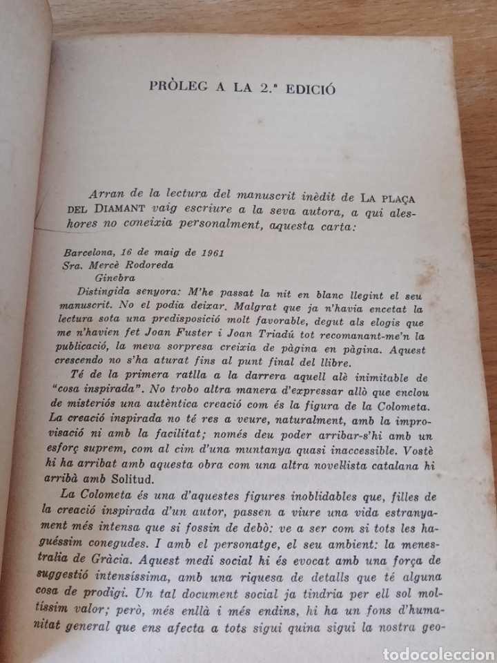 Libros de segunda mano: MERC&Egrave; RODOREDA: LA PLA&Ccedil;A DEL DIAMANT - Foto 7