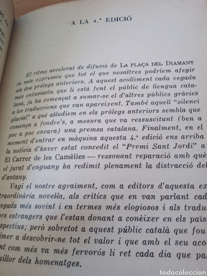 Libros de segunda mano: MERC&Egrave; RODOREDA: LA PLA&Ccedil;A DEL DIAMANT - Foto 9