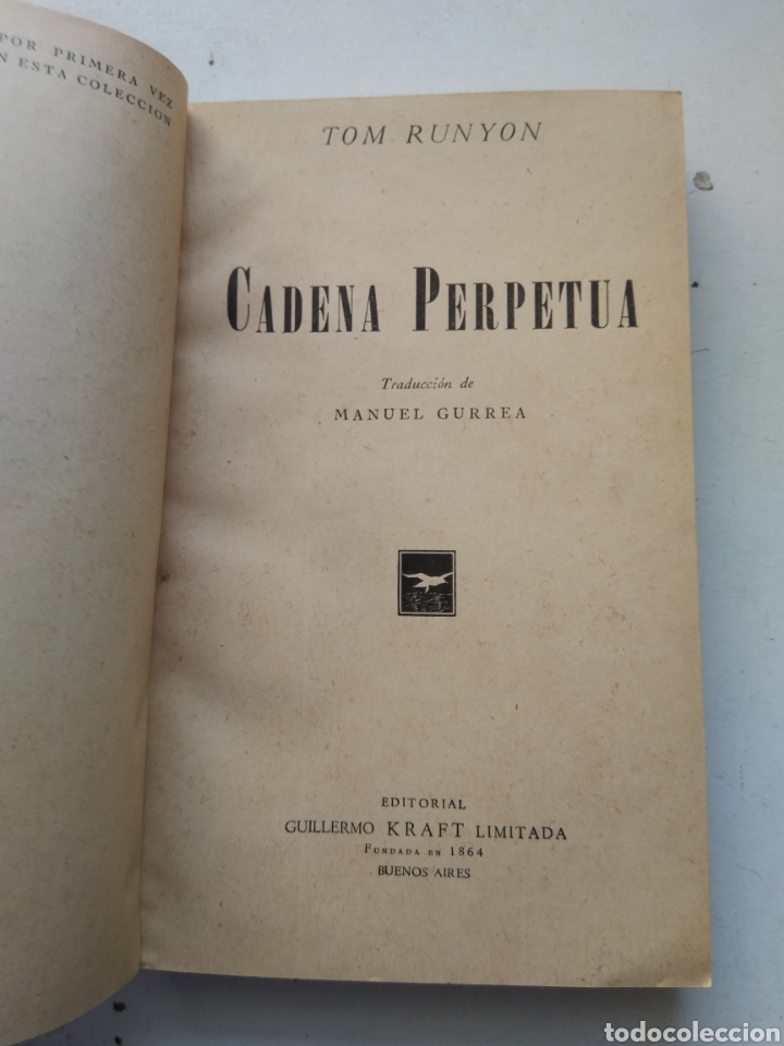 Libros de segunda mano: CADENA PERPETUA/TOM RUNYON - Foto 2