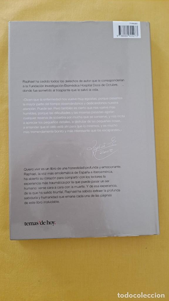 Libros de segunda mano: RAPHAEL - QUIERO VIVIR - TEMAS DE HOY 2005 - Foto 6
