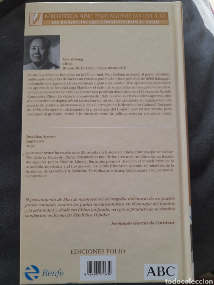 Libros de segunda mano: Mao Zedong. Jonathan Spence - Foto 2
