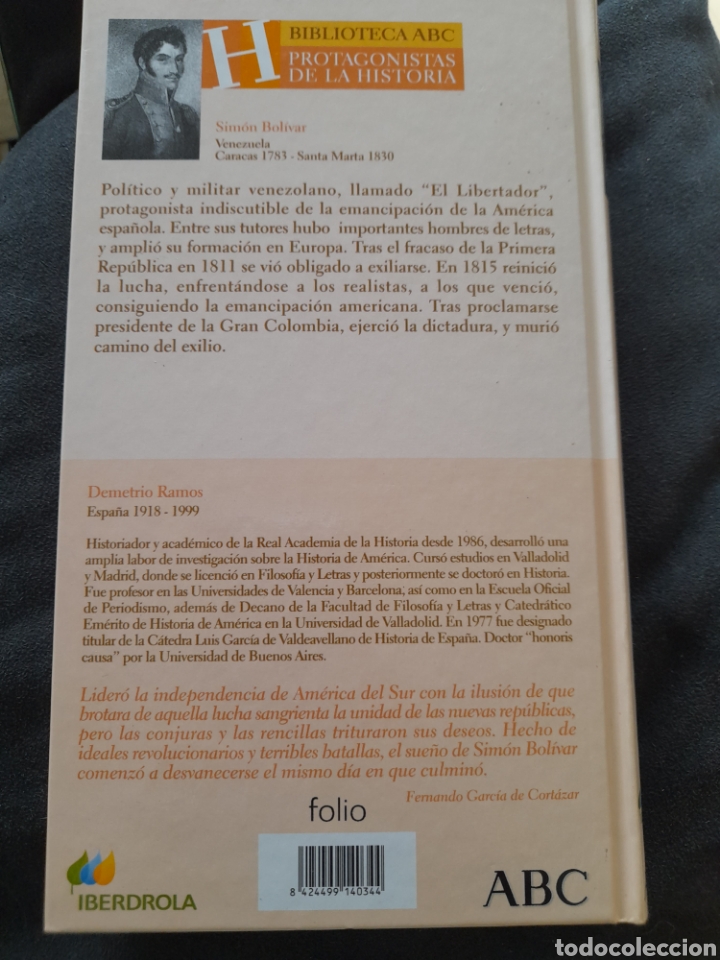 Libros de segunda mano: Simon Bol&iacute;var. Deterioro Ramos - Foto 2