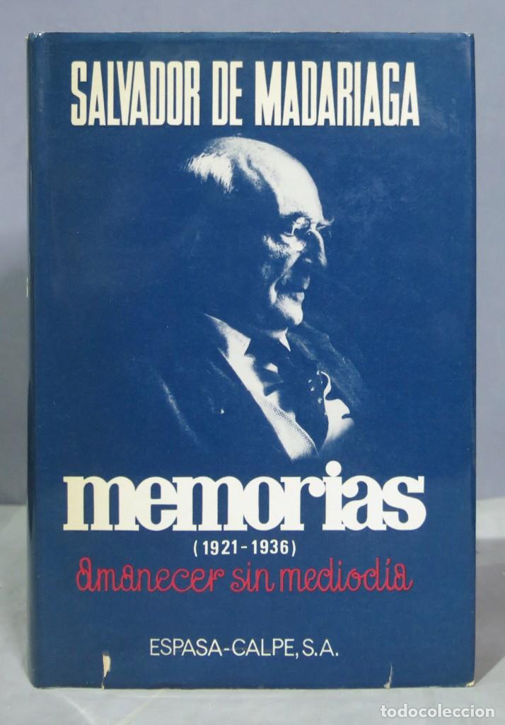 Libros de segunda mano: MEMORIAS. MADARIAGA - Foto 1