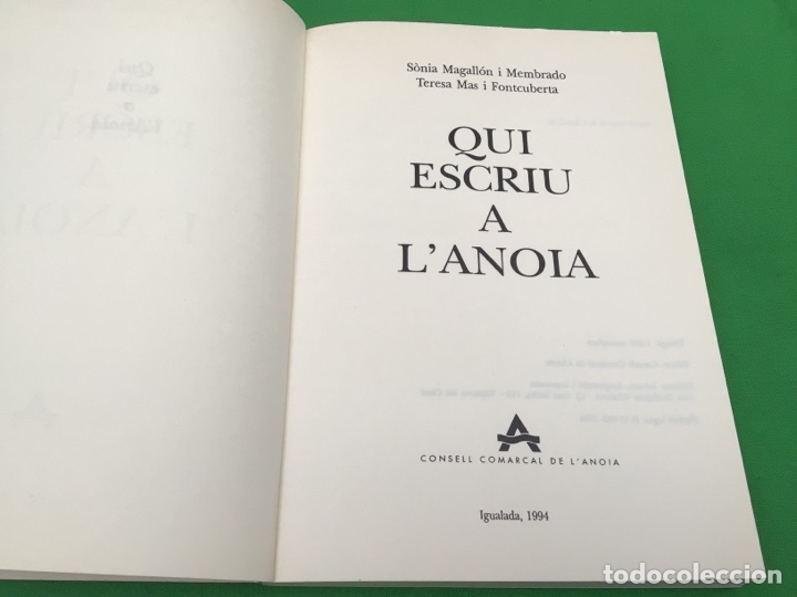 Libros de segunda mano: QUI ESCRIU A L&rsquo;ANOIA-LIBRO - Foto 2