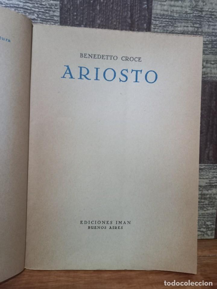 Libros de segunda mano: Benedetto Croce - Ariosto - 1946 - Foto 2