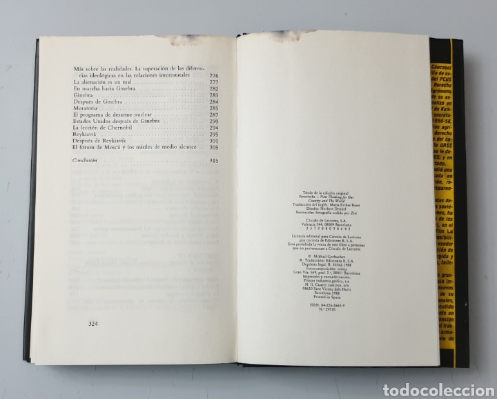 Libros de segunda mano: LIBRO MIKHAIL GORBACHEV PERESTROIKA (Circulo de Lectores, 1988) - Foto 9