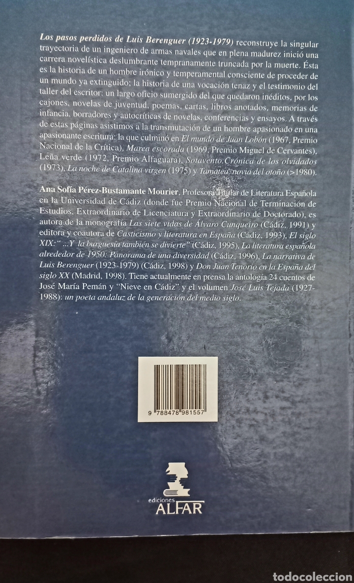 Libros de segunda mano: LOS PASOS PERDIDOS DE LU&Iacute;S BERENGUER - Foto 2