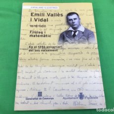 Libros de segunda mano: EMILI VALLÈS I VIDAL 1878-1950