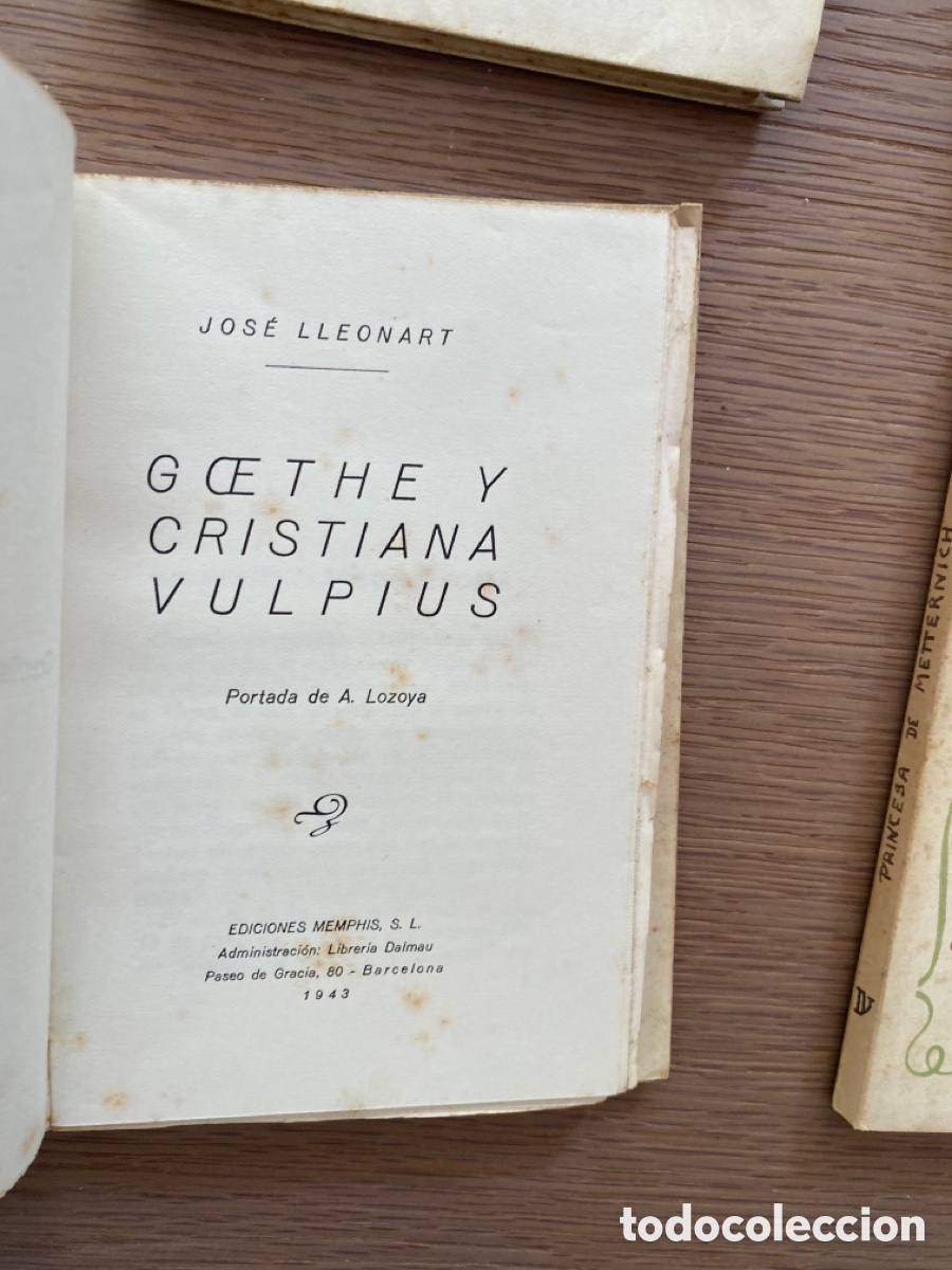 Libros de segunda mano: Lote de 4 ejemplares Ediciones Memphis 1943 - Foto 4