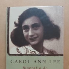 Libros de segunda mano: BIOGRAFIA DE ANA FRANK (1929-1945) - CAROL ANN LEE - PLAZA & JANES - 2000. Lote 365950706
