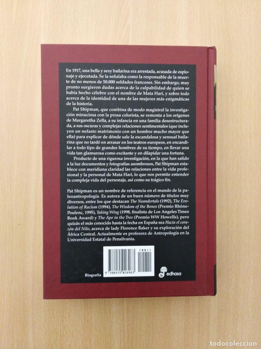 Libros de segunda mano: MATA HARI. Pat Shipman. Edhasa - Foto 2