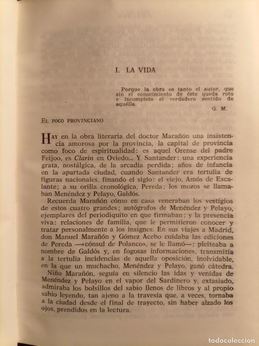 Libros de segunda mano: Gregorio Mara&ntilde;&oacute;n obras selectas I Planeta - Foto 8