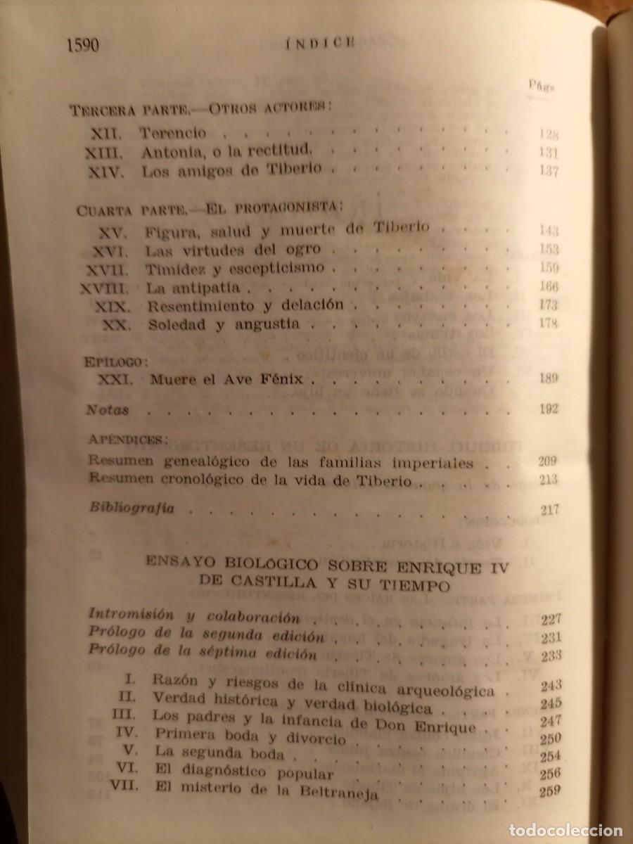 Libros de segunda mano: Gregorio Mara&ntilde;&oacute;n obras selectas I Planeta - Foto 11