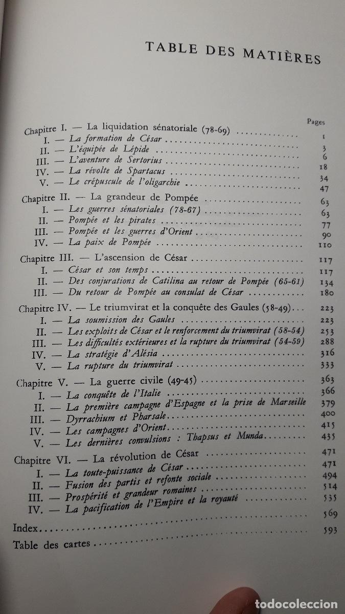 Libros de segunda mano: JULES C&Eacute;SAR. J&Eacute;R&Ocirc;ME CARCOPINO. TEXTO EN FRANC&Eacute;S - Foto 8