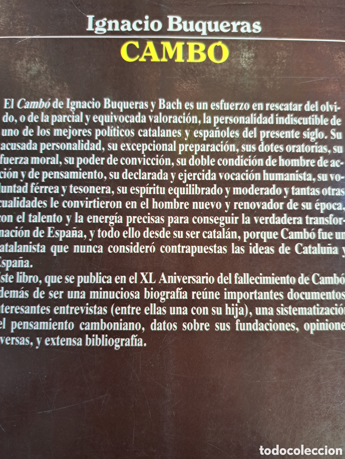 Libros de segunda mano: Camb&oacute; Ignacio Buqueras - Foto 2