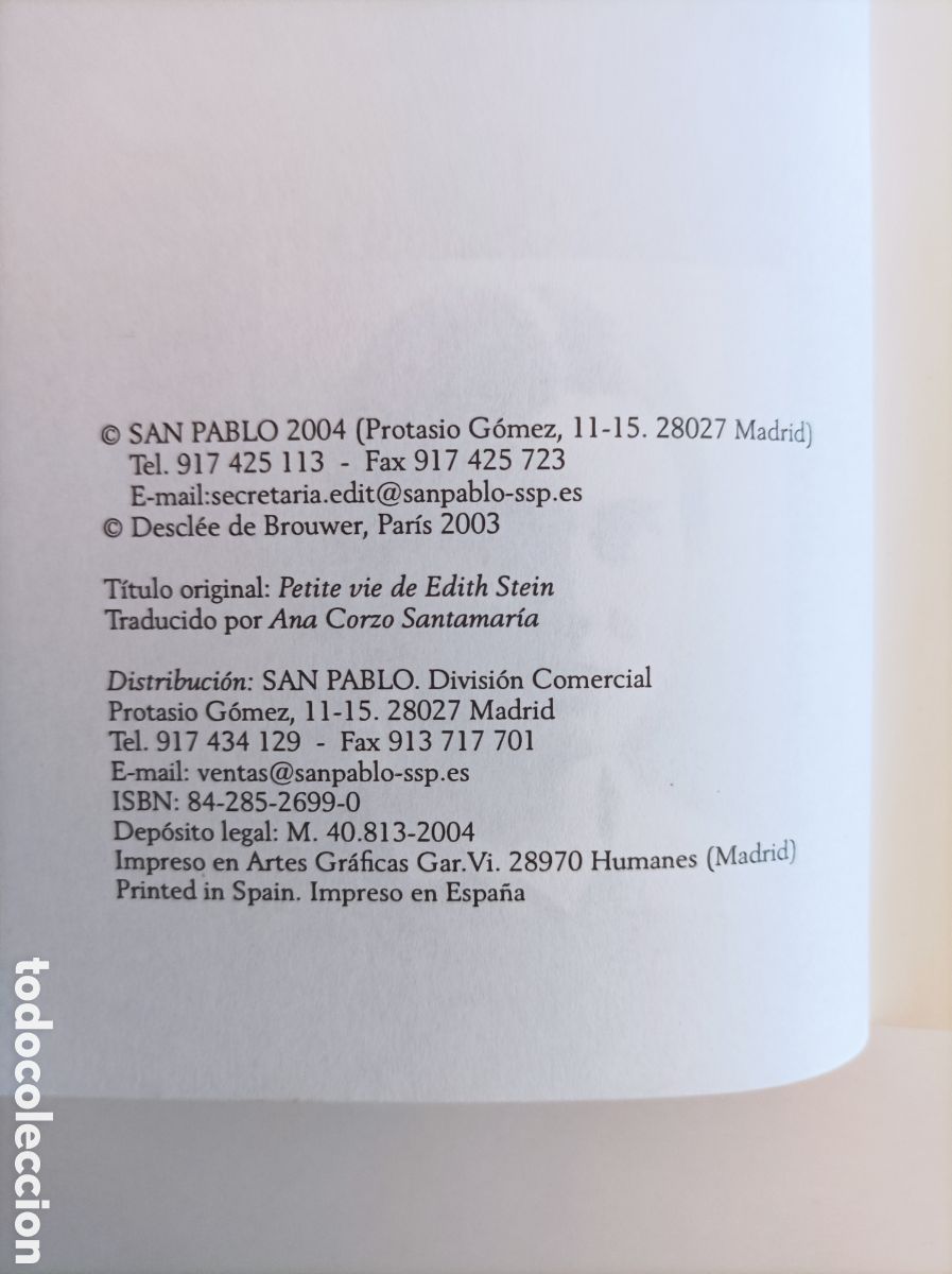 Libros de segunda mano: Edith Stein / Bemard Ses&eacute; - Foto 3