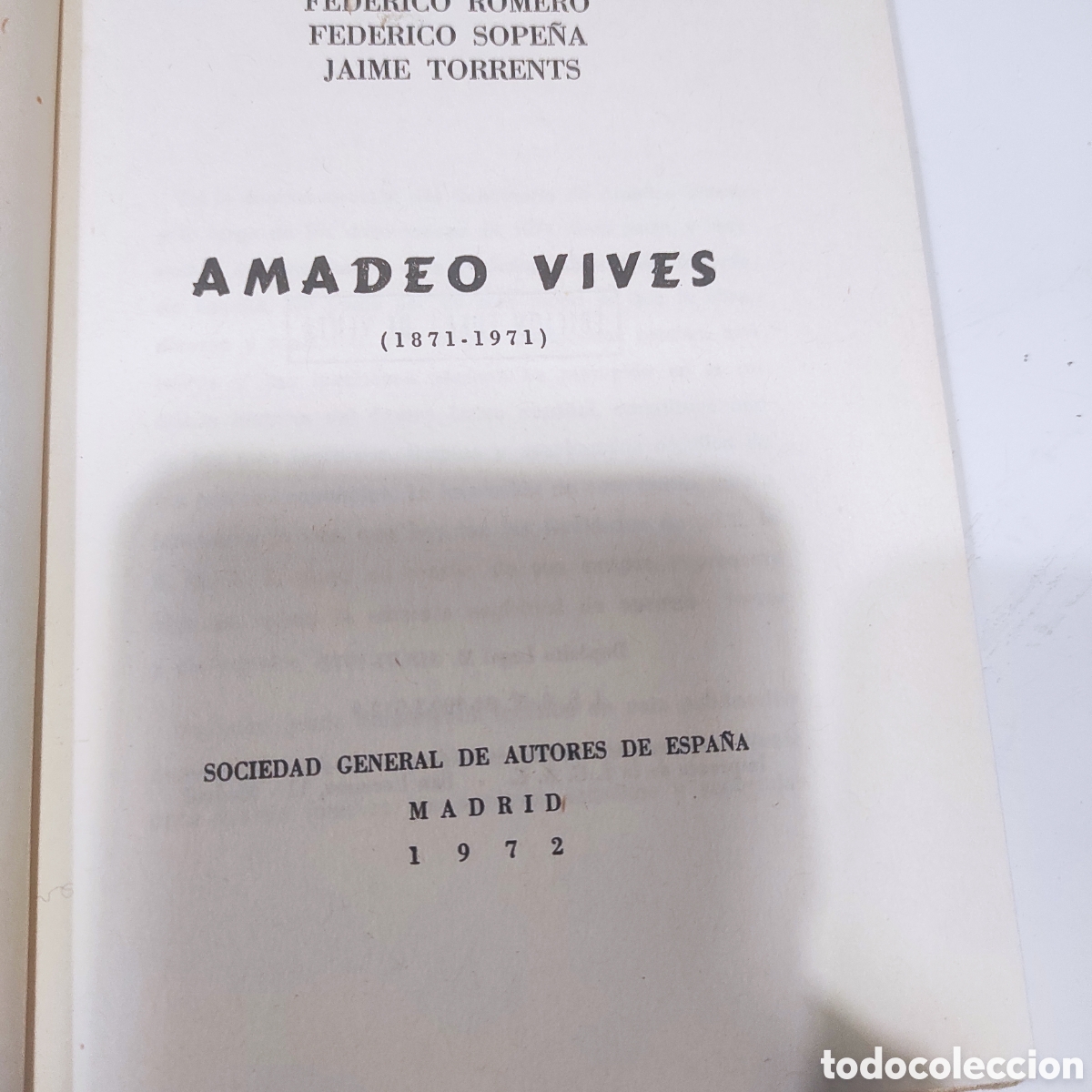 Libros de segunda mano: Amadeo Vives. 1972 - Foto 4