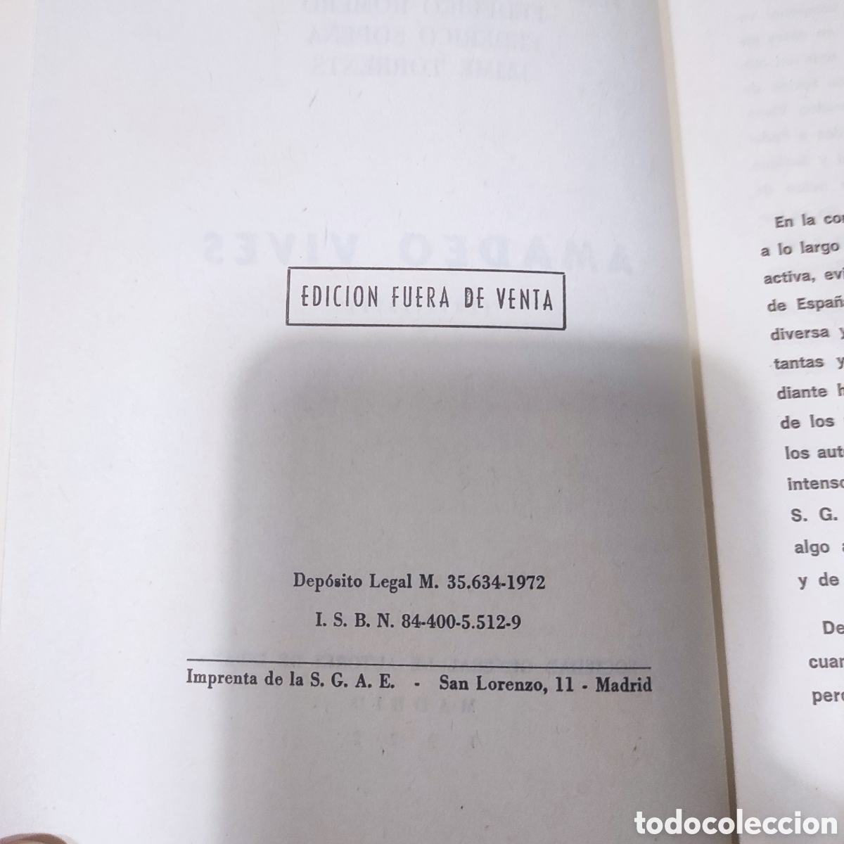 Libros de segunda mano: Amadeo Vives. 1972 - Foto 5