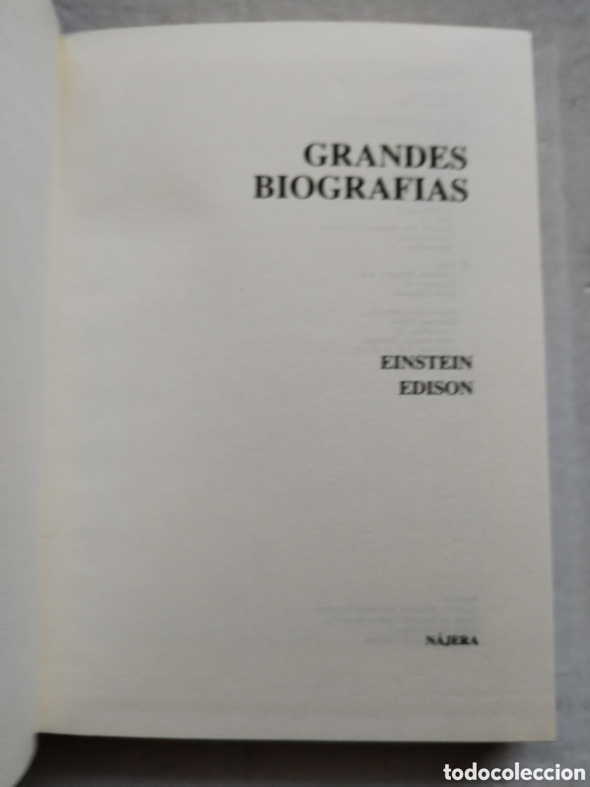Libros de segunda mano: EINSTEIN/EDISON/GRANDES BIOGRAFIAS - Foto 2