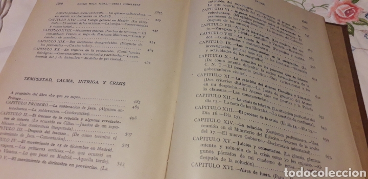 Libros de segunda mano: OBRAS COMPLETAS, EMILIO MOLA VIDAL, - Foto 6