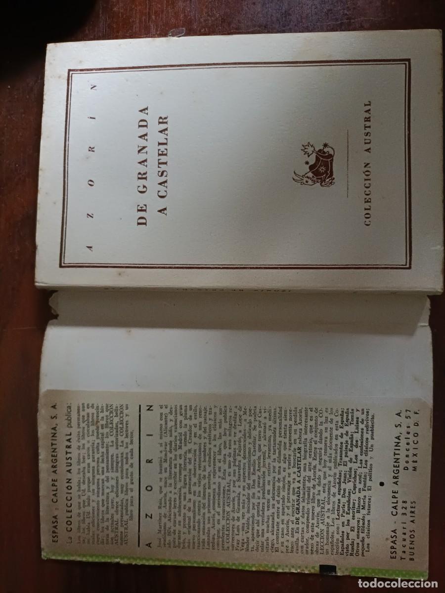 Libros de segunda mano: DE GRANADA A CASTELAR. AZOR&Iacute;N. 2&ordf; Edici&oacute;n, 1948 - Foto 2