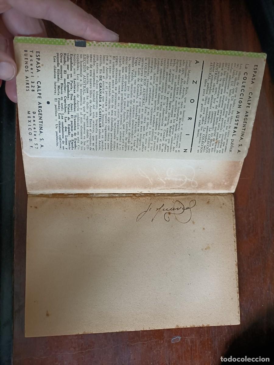 Libros de segunda mano: DE GRANADA A CASTELAR. AZOR&Iacute;N. 2&ordf; Edici&oacute;n, 1948 - Foto 3