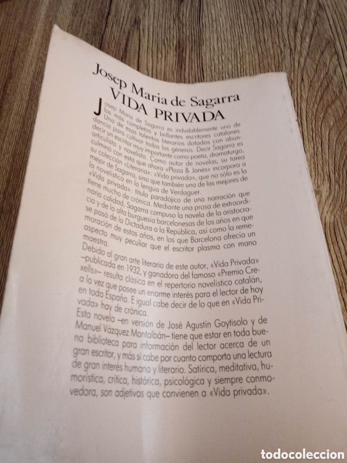 Libros de segunda mano: Vida Privada de Josep Maria de Segarra - Foto 5