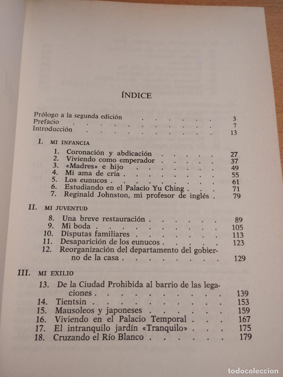 Libros de segunda mano: PU YI. EL &Uacute;LTIMO EMPERADOR (PAUL KRAMER) - Foto 3