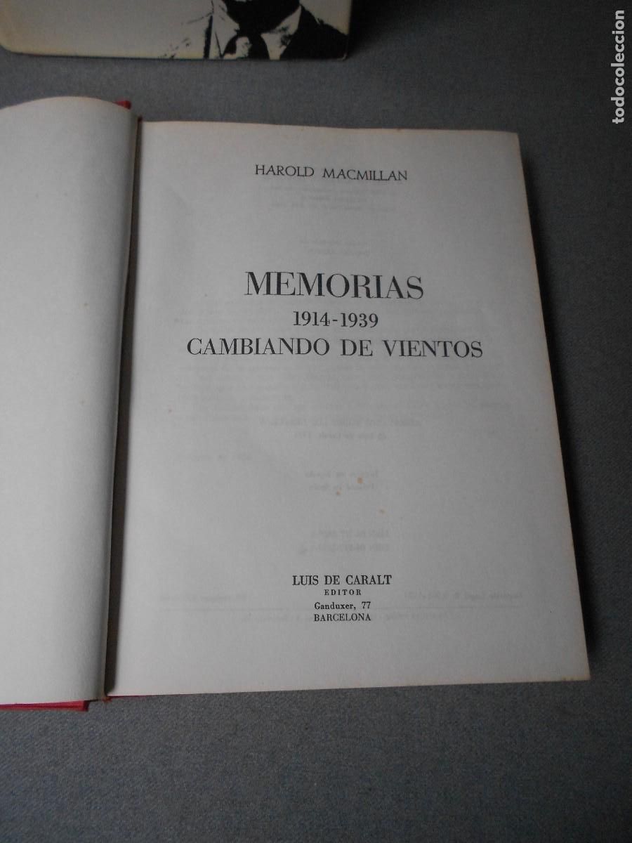 Libros de segunda mano: HAROLD MACMILLAN. MEMORIAS. DOS TOMOS - Foto 4