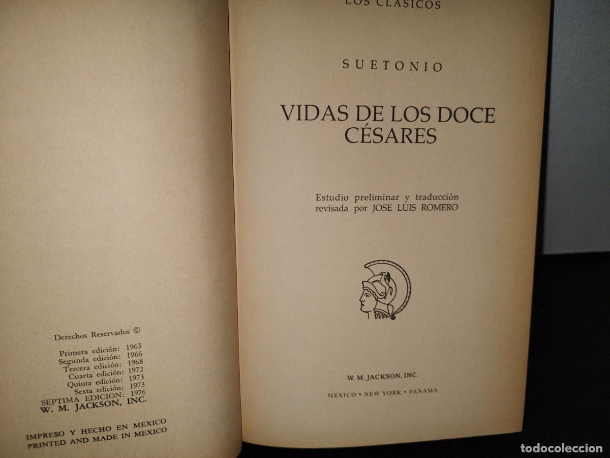 Libros de segunda mano: 49- VIDAS DE LOS DOCE C&Eacute;SARES - SUETONIO - Foto 3