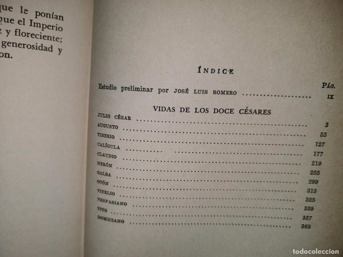 Libros de segunda mano: 49- VIDAS DE LOS DOCE C&Eacute;SARES - SUETONIO - Foto 4