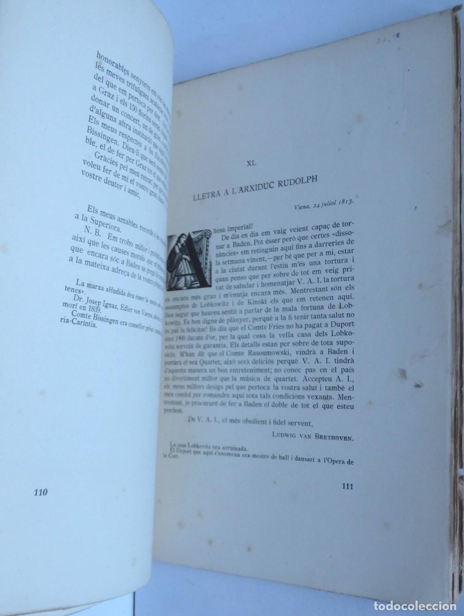 Libros de segunda mano: MILLAS-RAURELL (ed.) Correspond&egrave;ncia de Beethoven - Foto 3