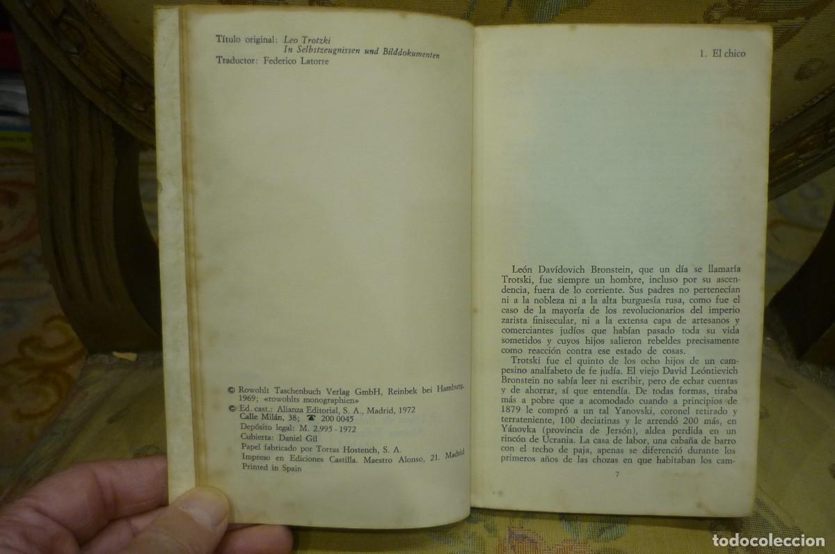 Libros de segunda mano: TROTSKY, DE HARRY WILDE. ALIANZA EDITORIAL, MADRID, 1972. - Foto 6