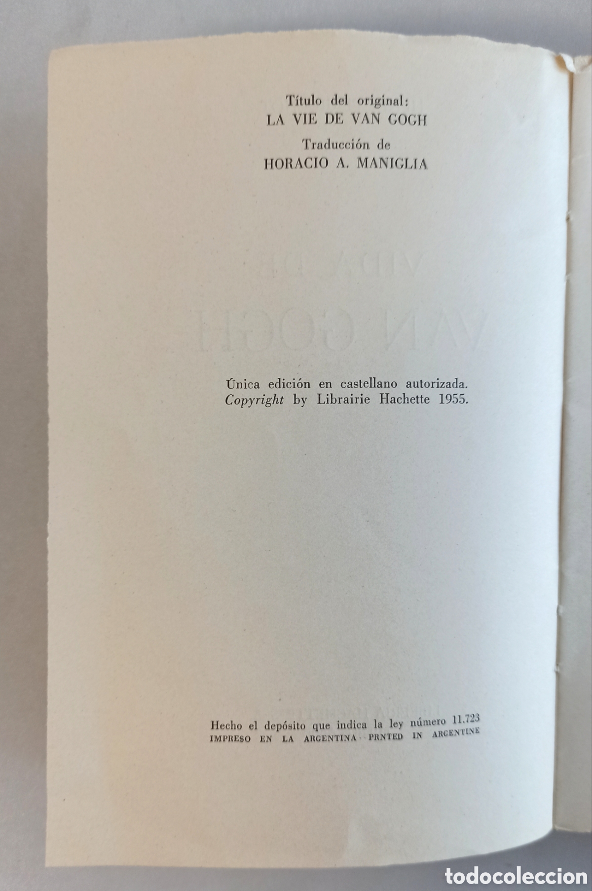 Libros de segunda mano: Vida de Van Gogh. Perruchot. Hachette. 1955 - Foto 5